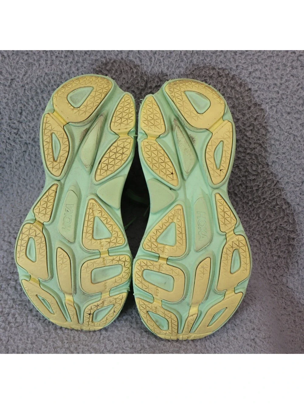 Hoka One Women Sz 8.5B BONDI 8 Lime Glow Lemonade 1127952